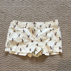 Have Cream Shorts with French Bulldog Print